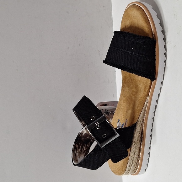 Bobs from Sketchers (NEW) Black Desert Kiss Adobe Princess Comfort Sandal Size 7 - Picture 2 of 10